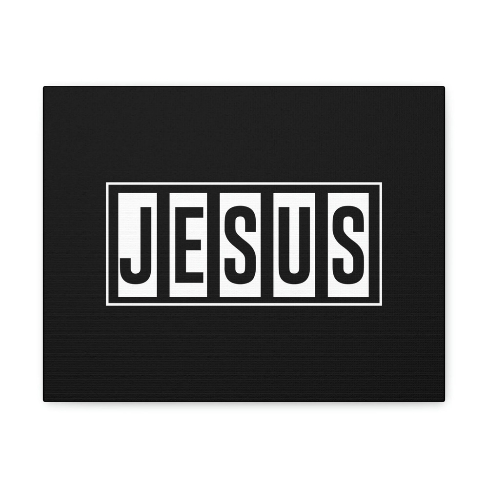 Scripture Walls John 1:14 Jesus White Bars Bible Verse Canvas Christian Wall